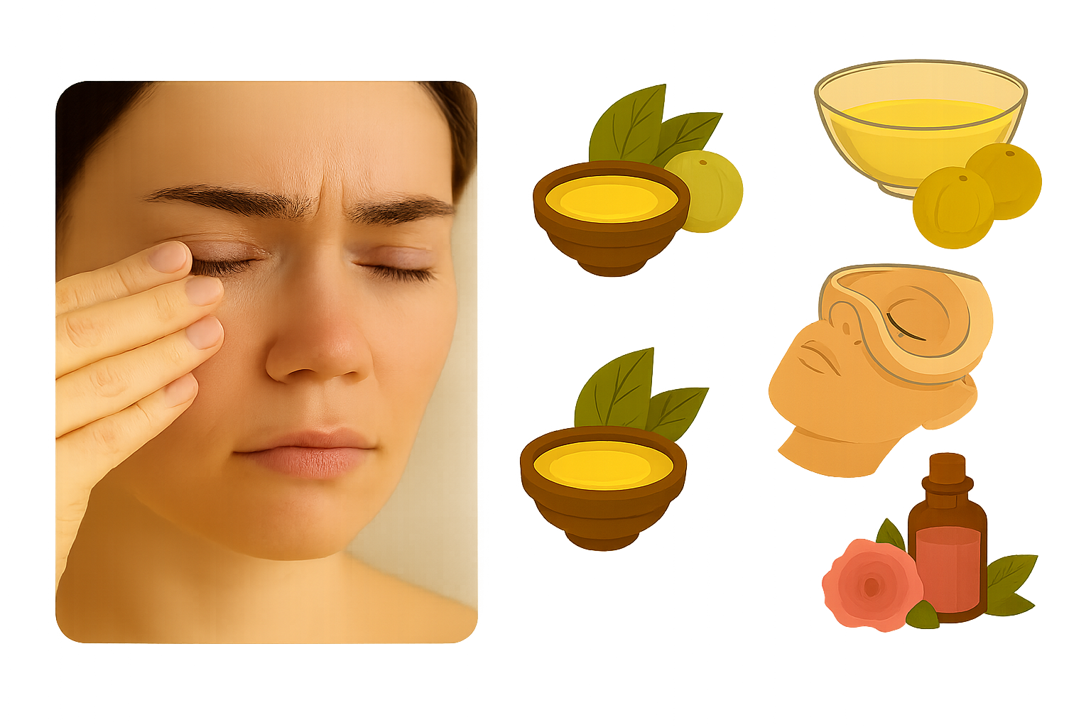 aakho me jalan aur dryness ka ayurvedic ilaj