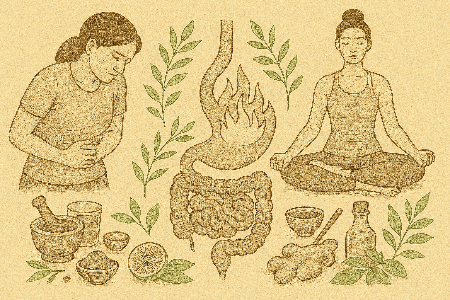 pet me gas jalan aur infection ke gharelu upchar